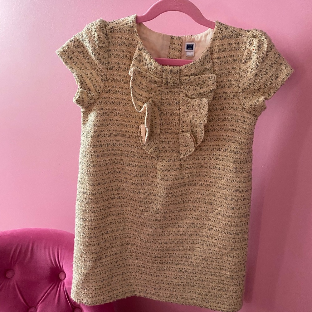 Janie and Jack Cream and Tan Textured Garment